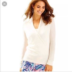 Lilly Pulitzer Sydelle Cashmere Sweater in Ivory